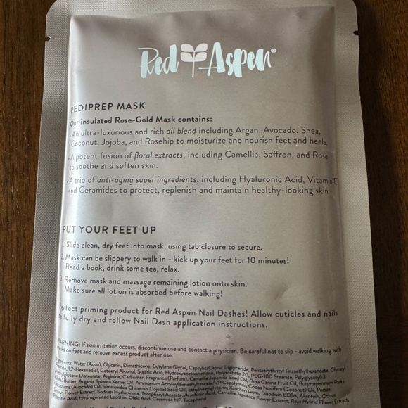 NEW - Red Aspen Mani & Pedi Prep Mask & Toe Separator Set - Picture 4 of 12